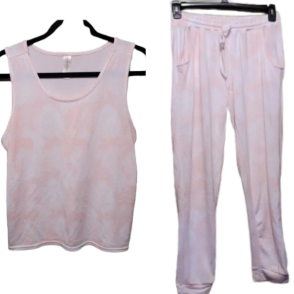 Jessica Simpson Pink 2 piece Pajama Set